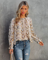 The Golden Days Printed Blouse THML-001